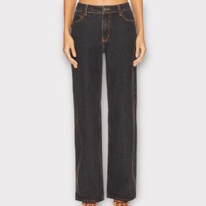 Lioness Women’s Top Model Jeans Medium US 6 Wide Leg Charcoal Denim NWT